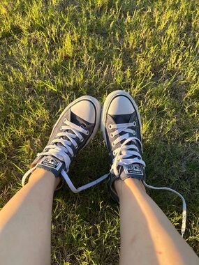Converse Blue and White Low Top Sneakers
